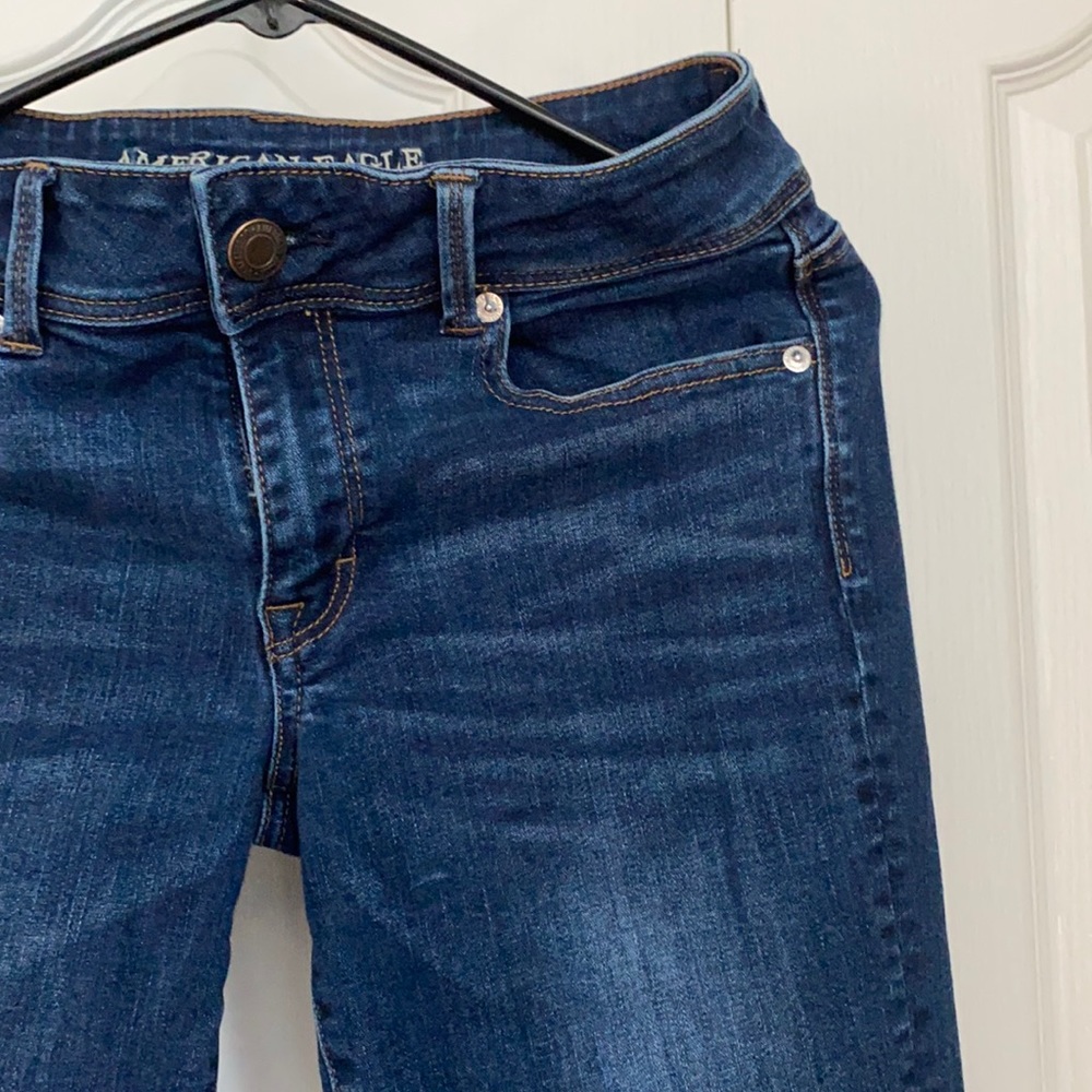 •American Eagle Super Stretch Kick Boot 8 Long•